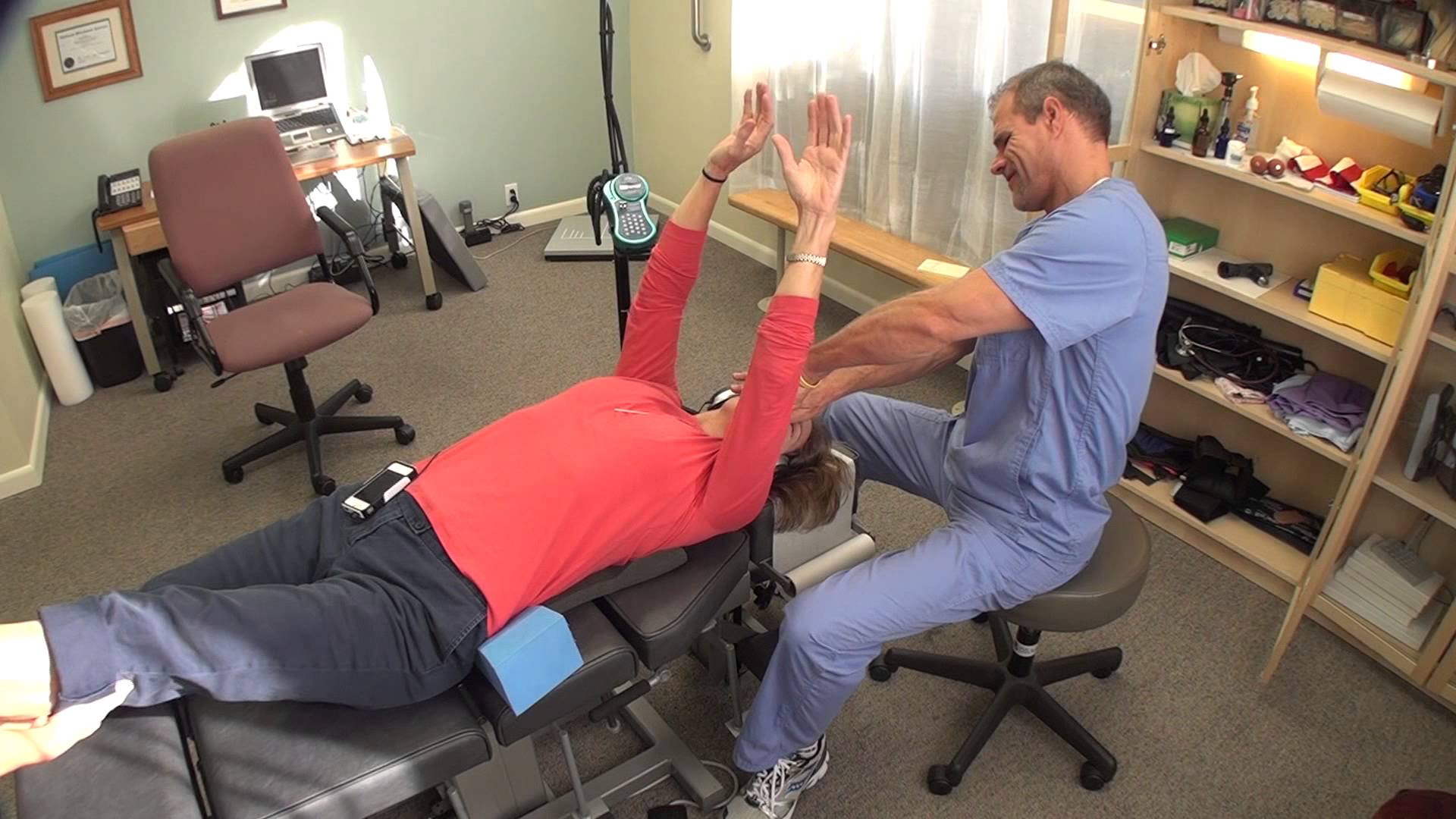 Chiropractic adjustments for student lisa